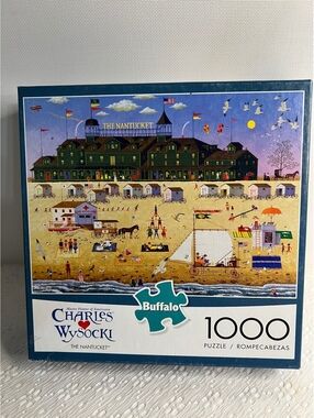 Charles Wysocki Americana Nantucket Beach Puzzle 1000 pc poster buffalo new
